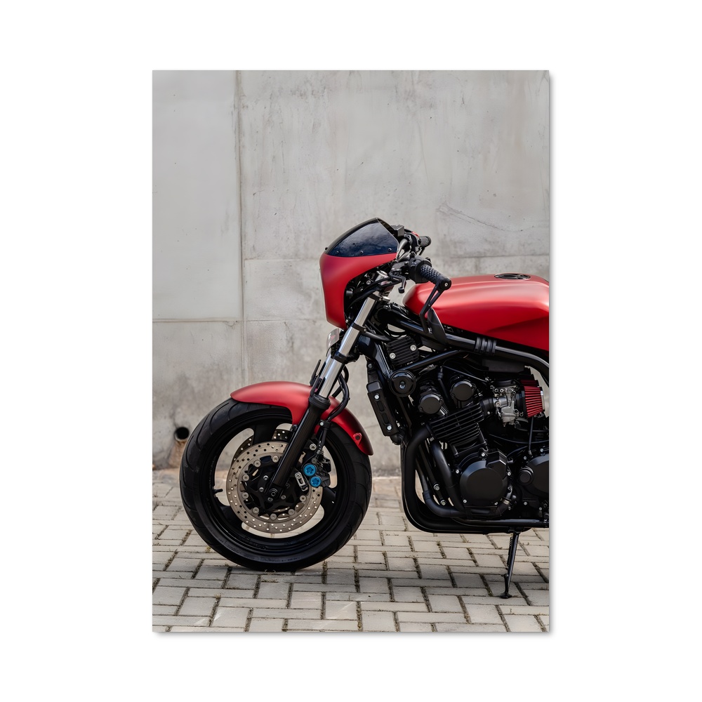 Poster La Moto Rouge – affiche Yamaha